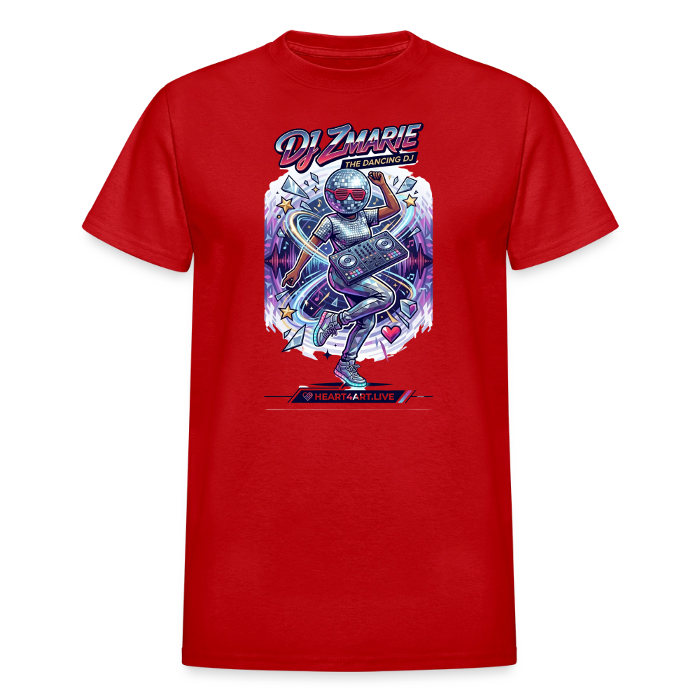 DJ ZMARIE "THE DANCING DJ" TM Gildan Ultra Cotton Adult T-Shirt - red