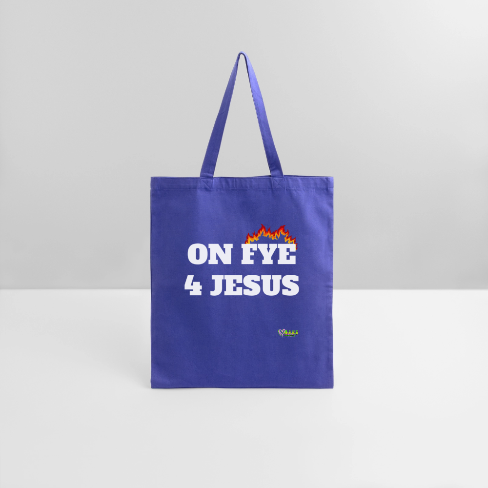 ON FYE 4 JESUS Tote Bag - royal blue