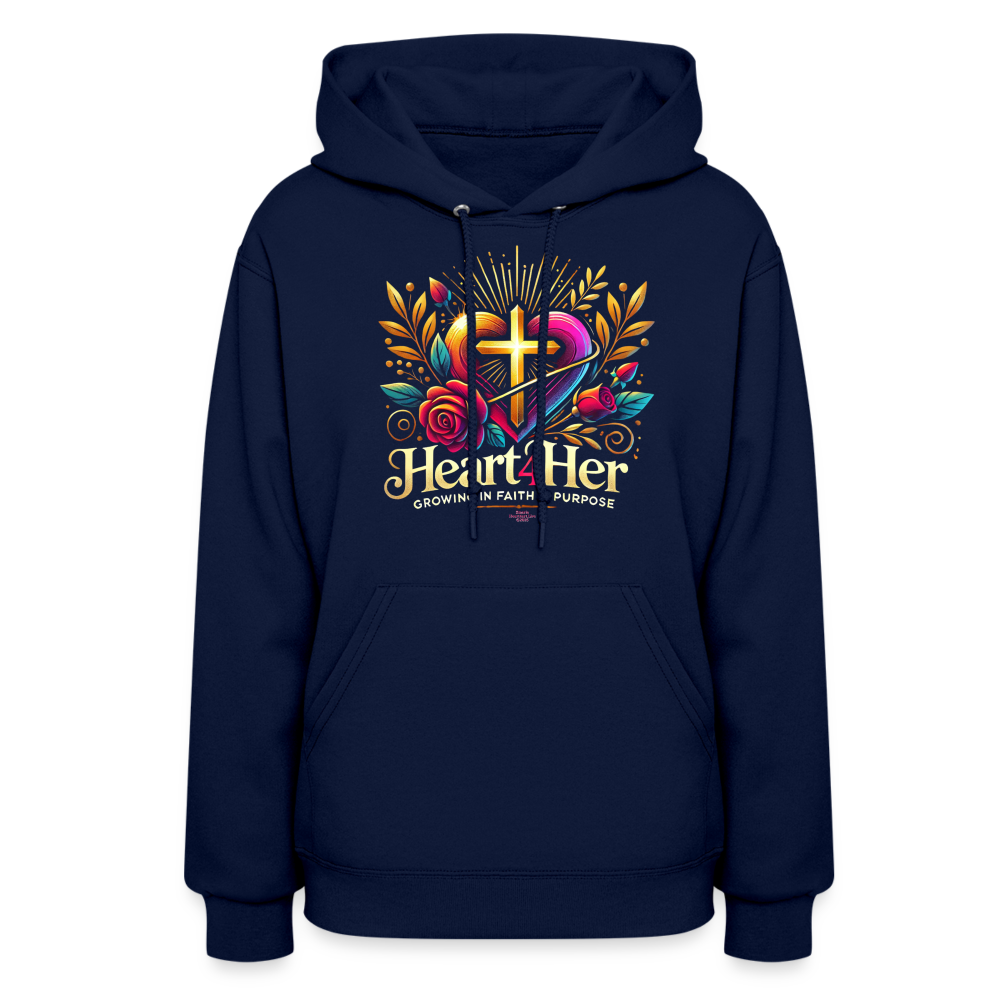 Heart4Her Women's Hoodie - navy