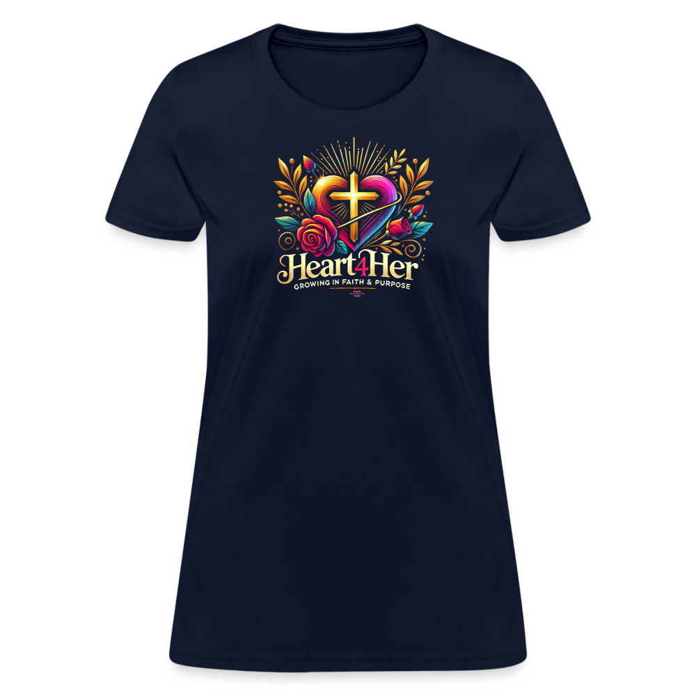 Heart4Her Women's T-Shirt - navy