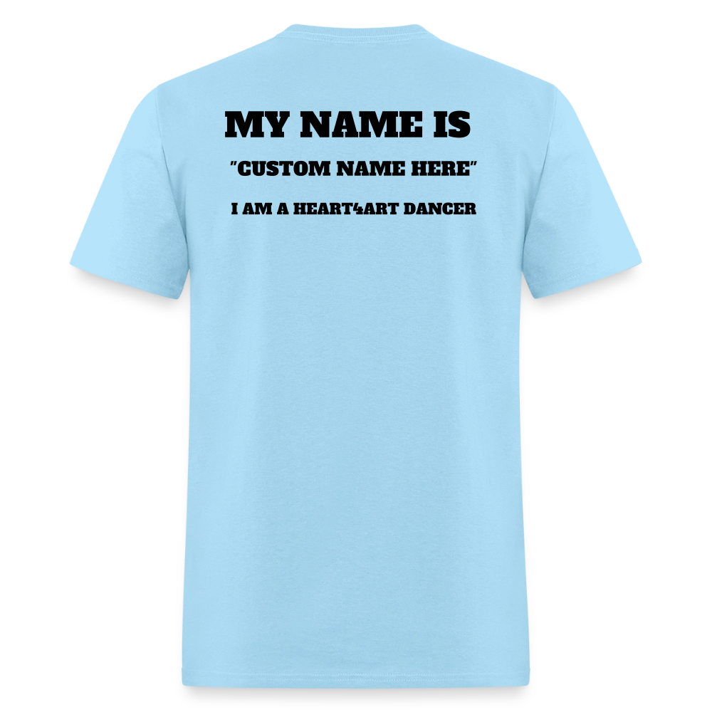 HEAR4ART DANCE ACADEMY CUSTOM DANCER T-Shirt | GILDAN 5000 - powder blue