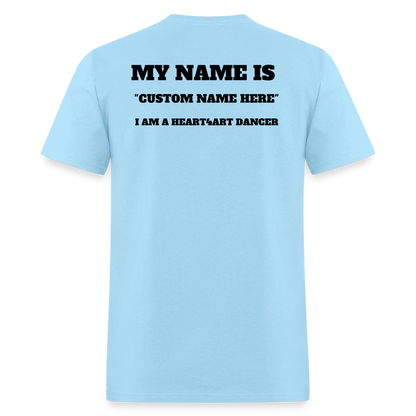 HEAR4ART DANCE ACADEMY CUSTOM DANCER T-Shirt | GILDAN 5000 - powder blue