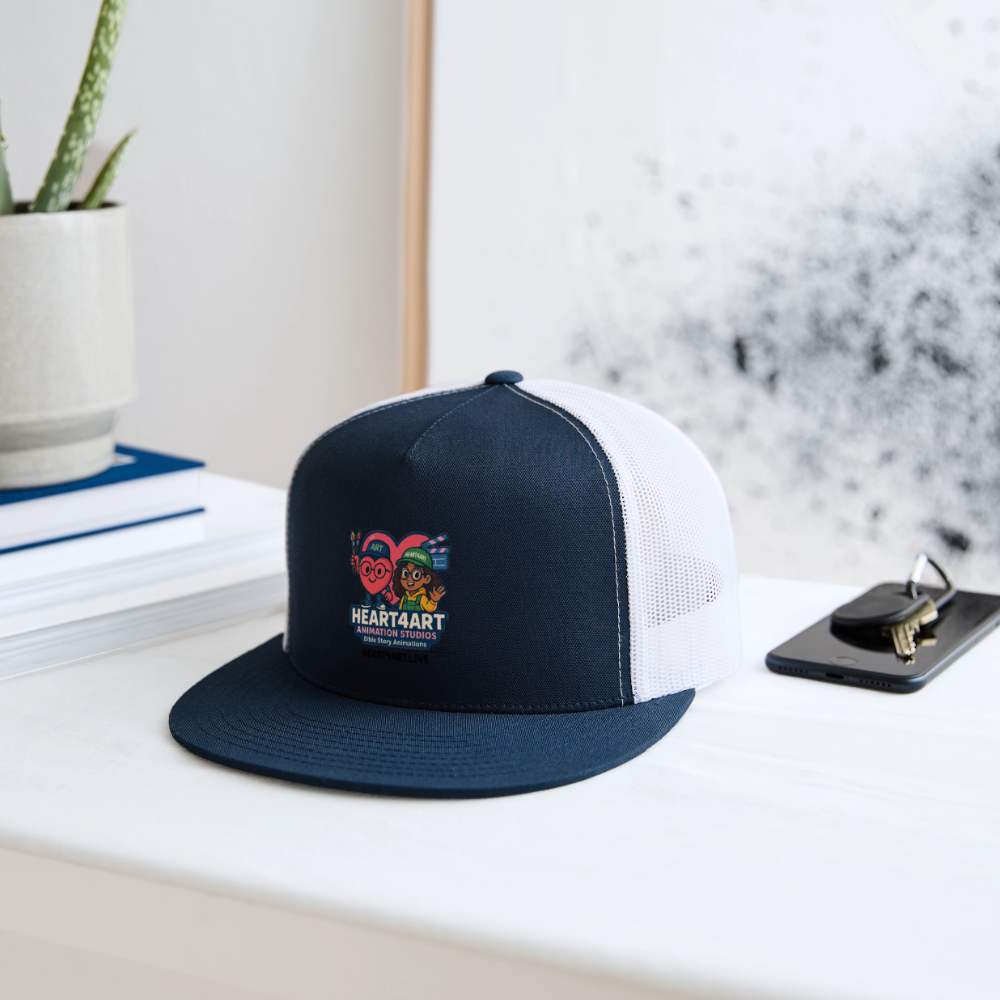 HEART4ART ANIMATION STUDIOS Trucker Hat - navy/white