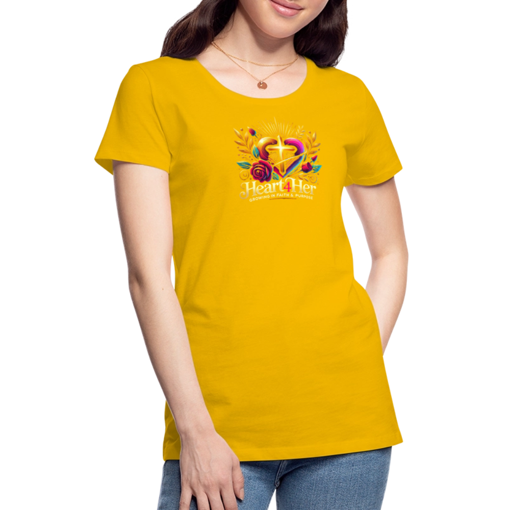 Heart4Her Women’s Premium T-Shirt - sun yellow