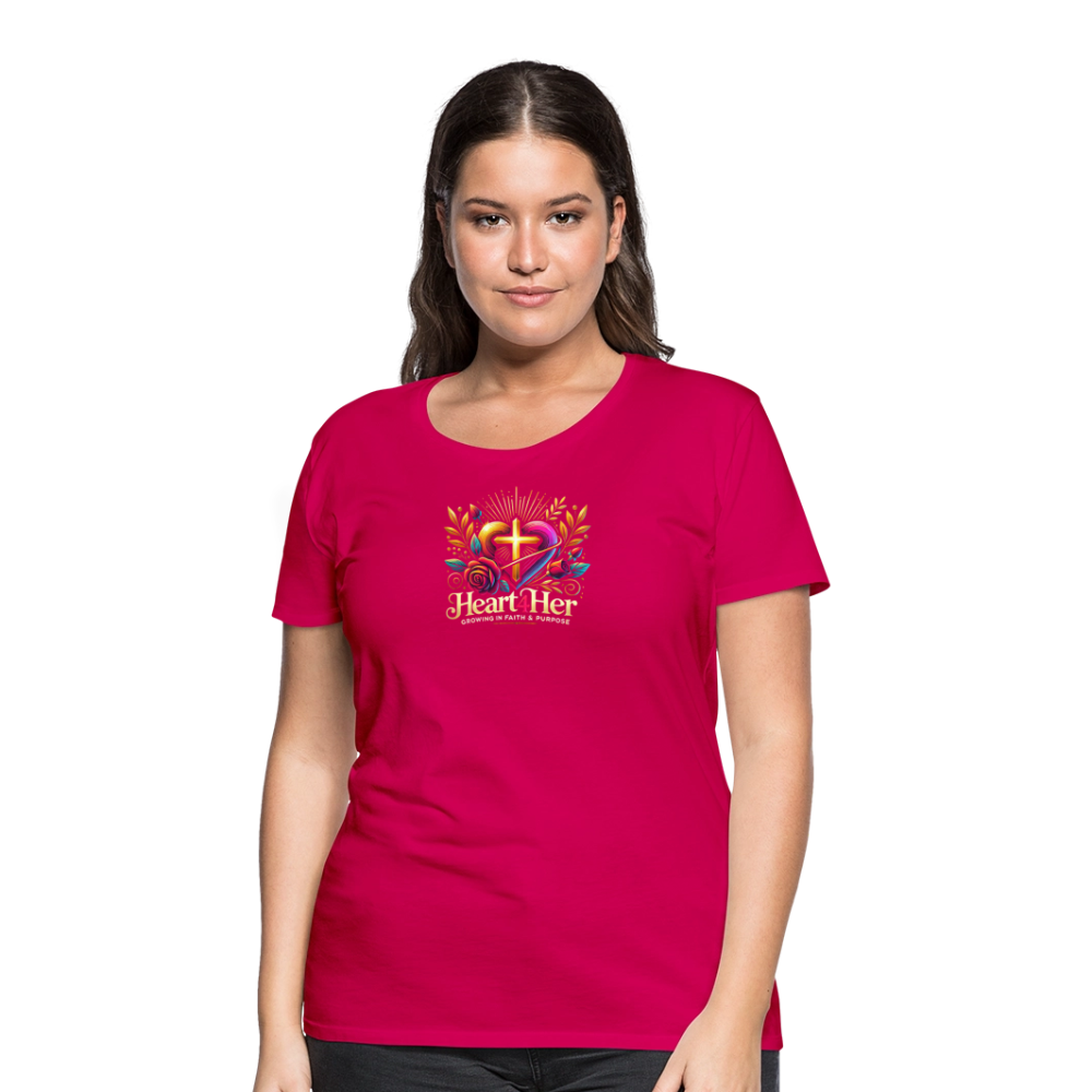 Heart4Her Women’s Premium T-Shirt - dark pink