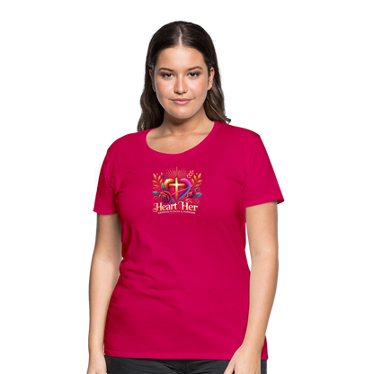 Heart4Her Women’s Premium T-Shirt - dark pink