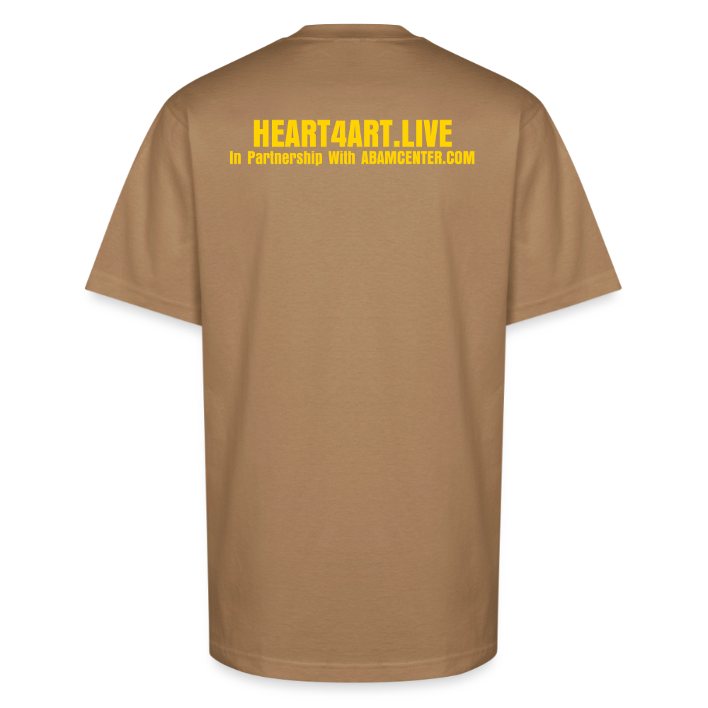 God's Creation of Man Interpretation Unisex Oversized Heavyweight T-Shirt - khaki