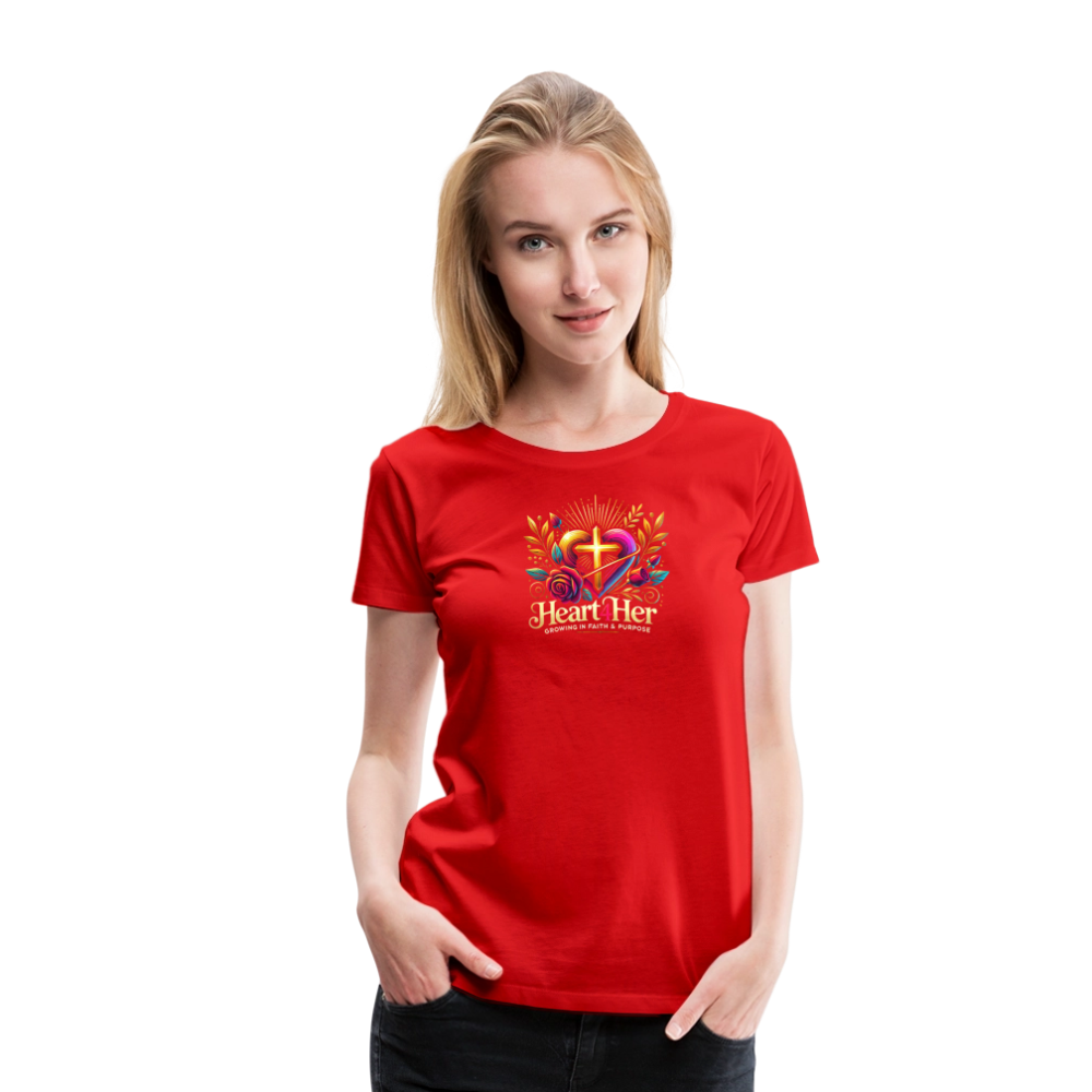 Heart4Her Women’s Premium T-Shirt - red