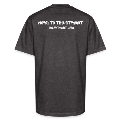 Holy Rollers Skater Unisex Oversized Heavyweight T-Shirt - charcoal grey