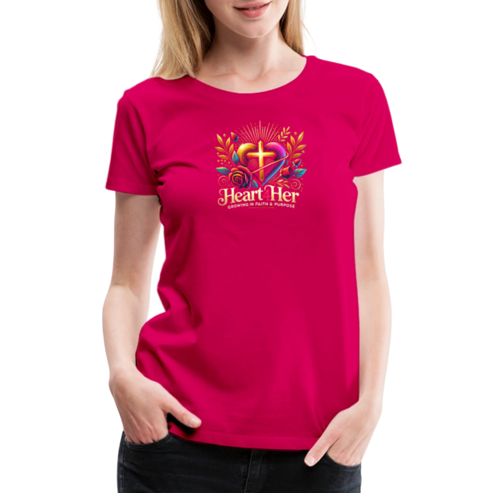 Heart4Her Women’s Premium T-Shirt - dark pink