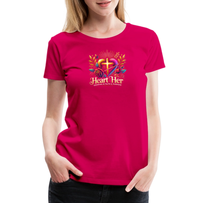 Heart4Her Women’s Premium T-Shirt - dark pink