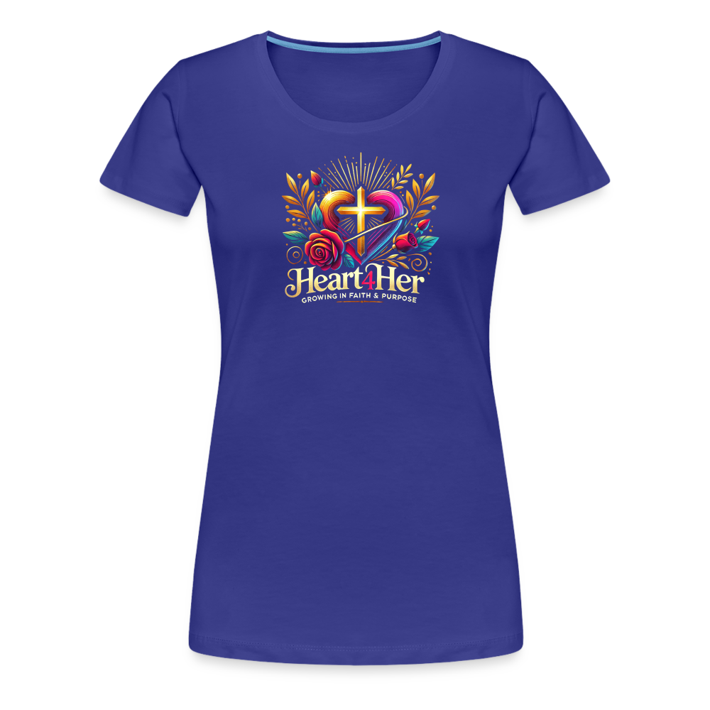 Heart4Her Women’s Premium T-Shirt - royal blue