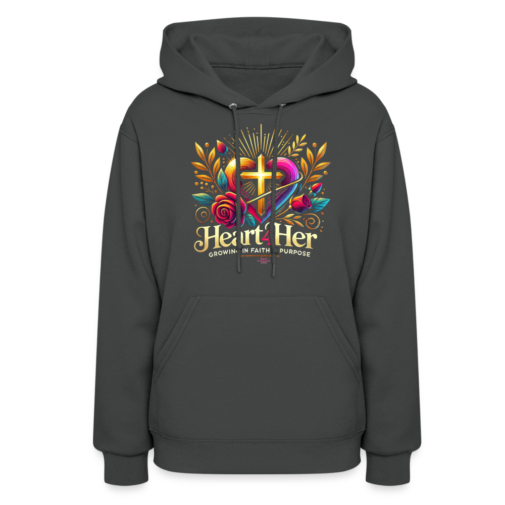 Heart4Her Women's Hoodie - asphalt