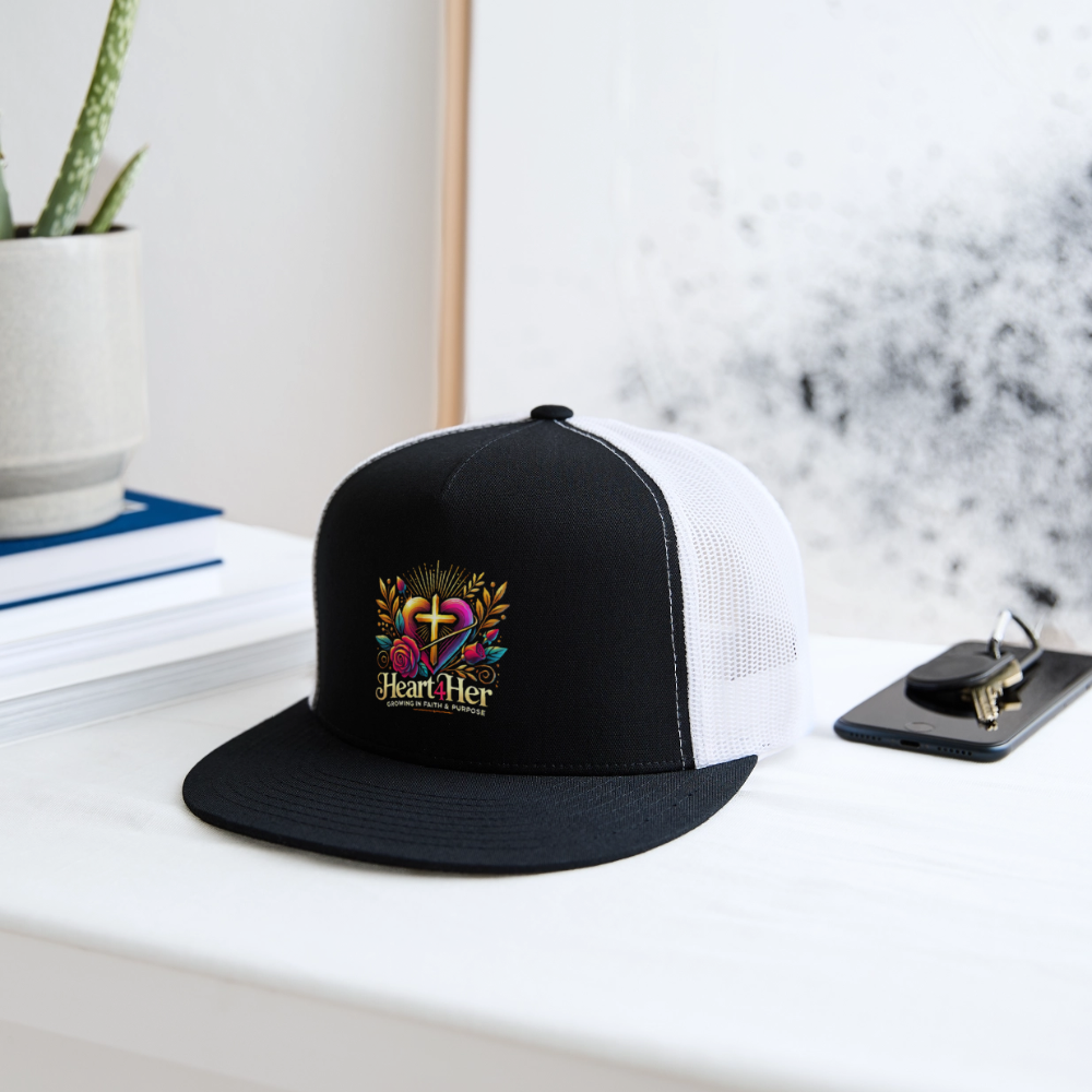 Heart4Her Trucker Hat - black/white
