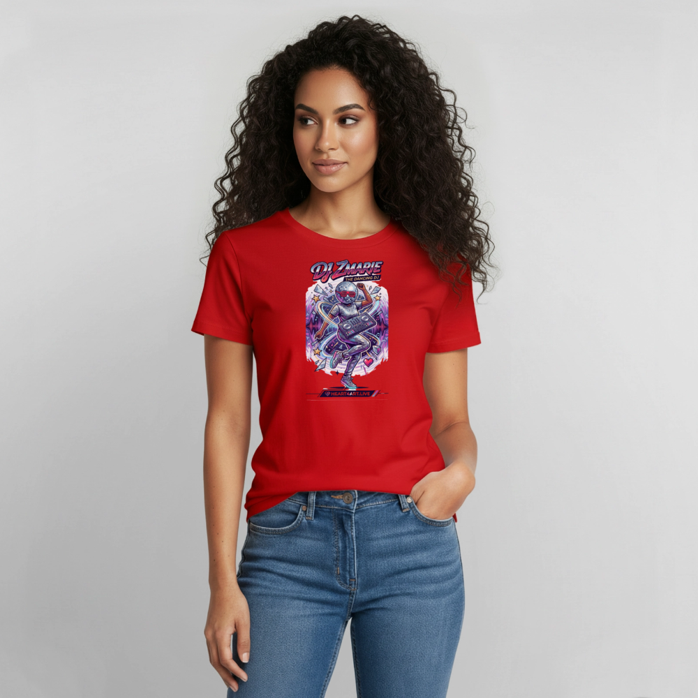 DJ ZMARIE "THE DANCING DJ" TM Gildan Ultra Cotton Adult T-Shirt - red
