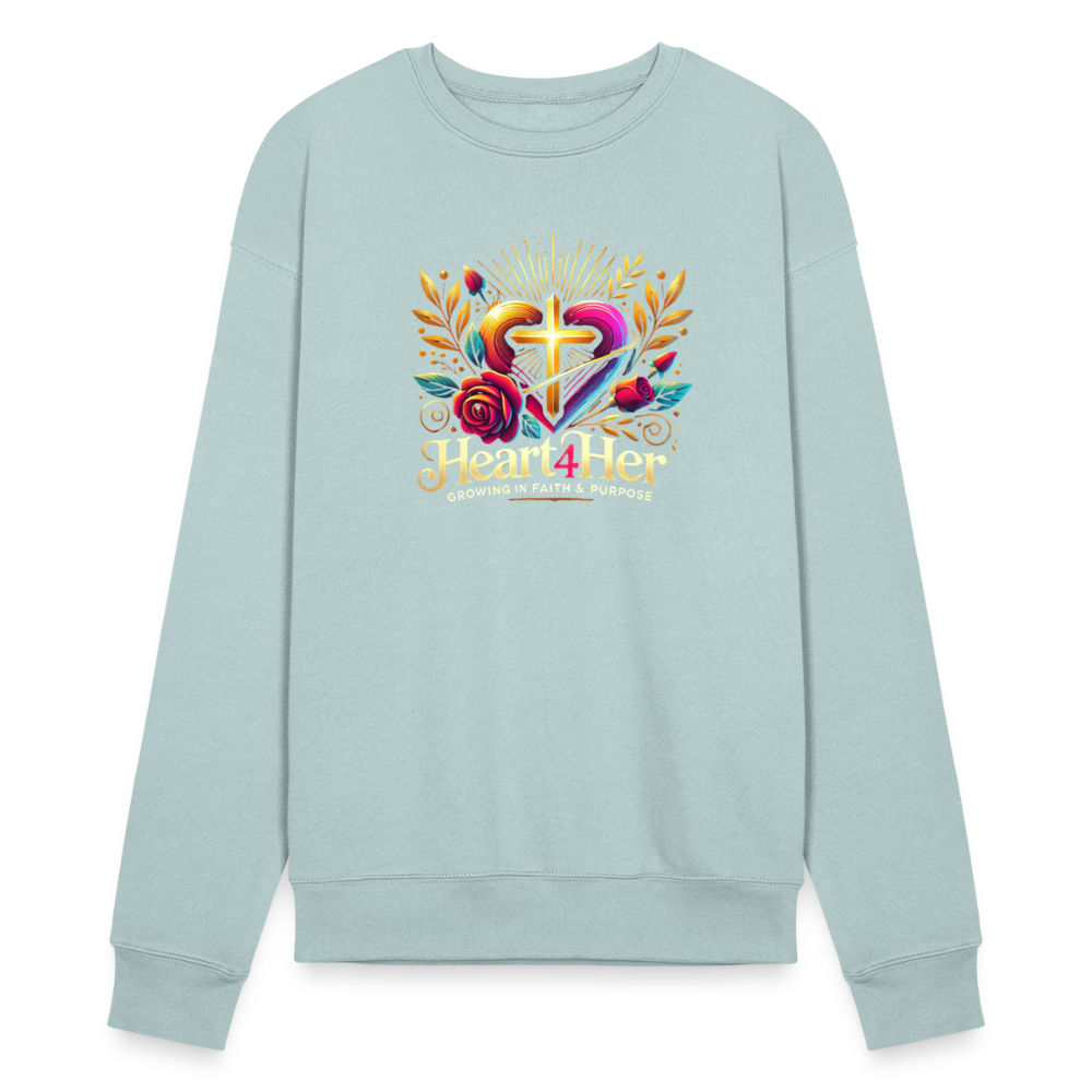 Heart4Her Bella + Canvas Unisex Sweatshirt - dusty blue