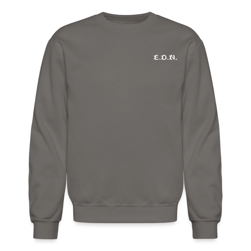 Word to the Street Bible Anime Series Crewneck Sweatshirt - asphalt gray