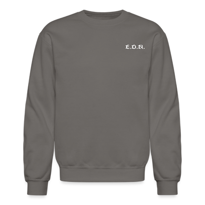Word to the Street Bible Anime Series Crewneck Sweatshirt - asphalt gray