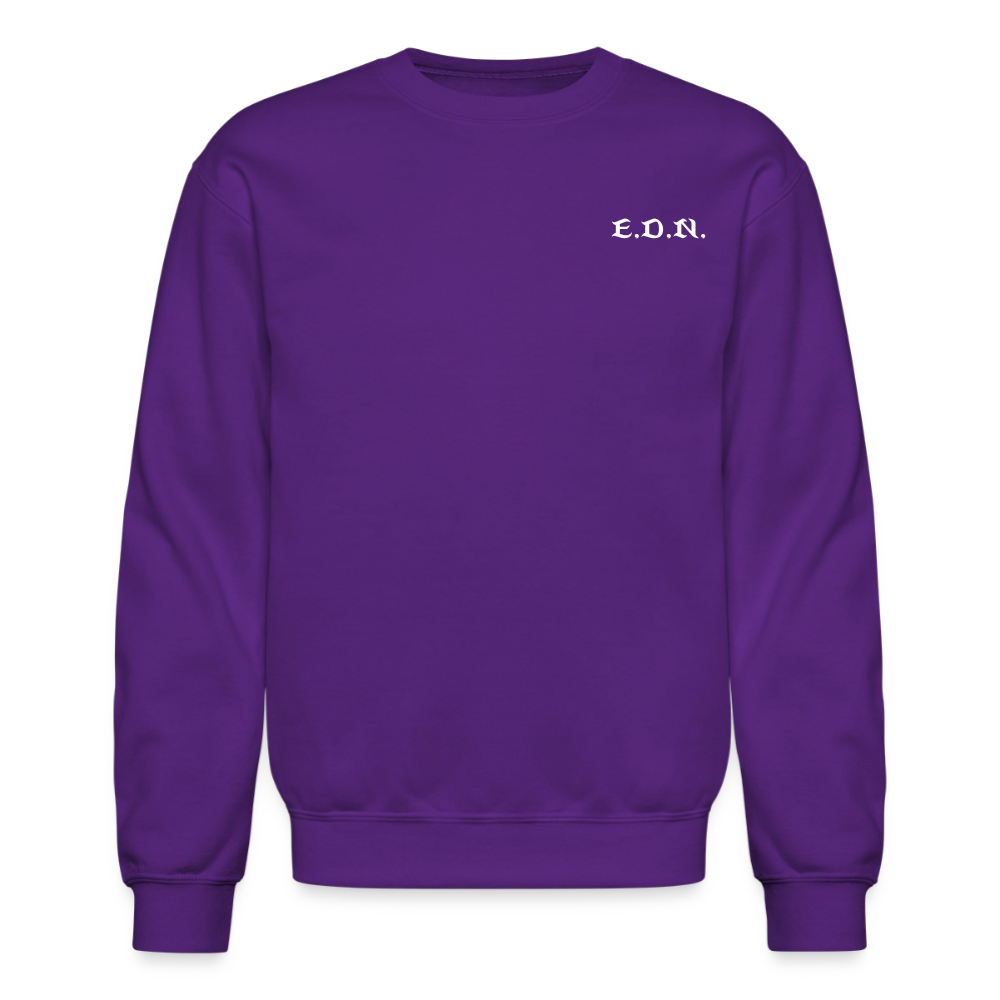 Word to the Street Bible Anime Series Crewneck Sweatshirt - purple