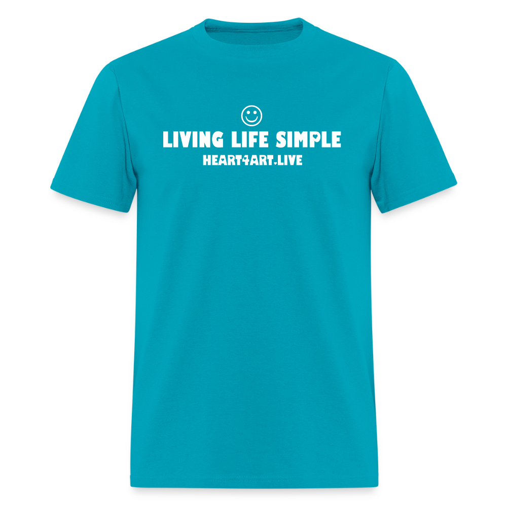LIVING LIFE SIMPLE SPREAD LOVE Unisex Classic T-Shirt - turquoise