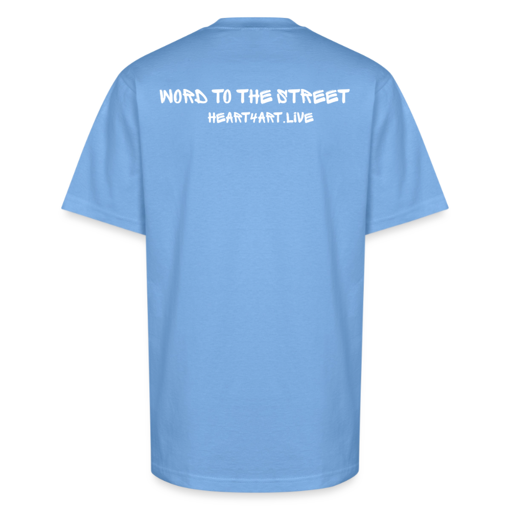 Holy Rollers Skater Unisex Oversized Heavyweight T-Shirt - sky blue