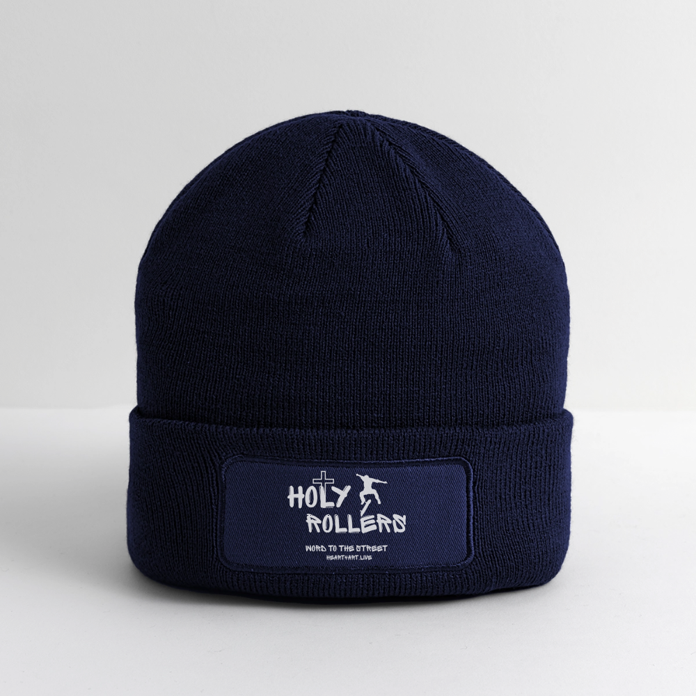 HOLY ROLLERS SKATER 🛹Patch Beanie - navy