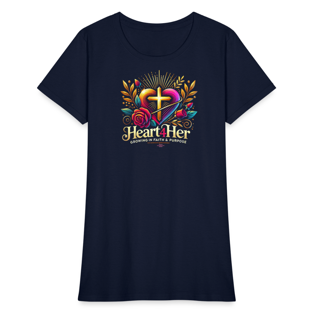 Heart4Her Women's T-Shirt - navy