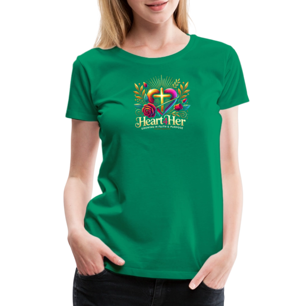 Heart4Her Women’s Premium T-Shirt - kelly green