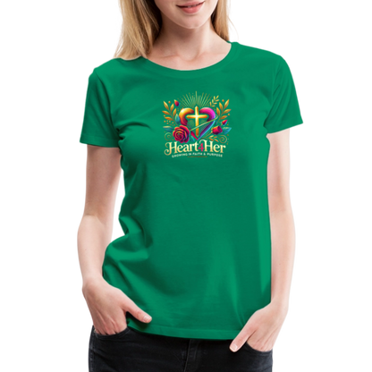 Heart4Her Women’s Premium T-Shirt - kelly green