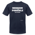 MISSION POSSIBLE Unisex Jersey T-Shirt by Bella + Canvas - navy
