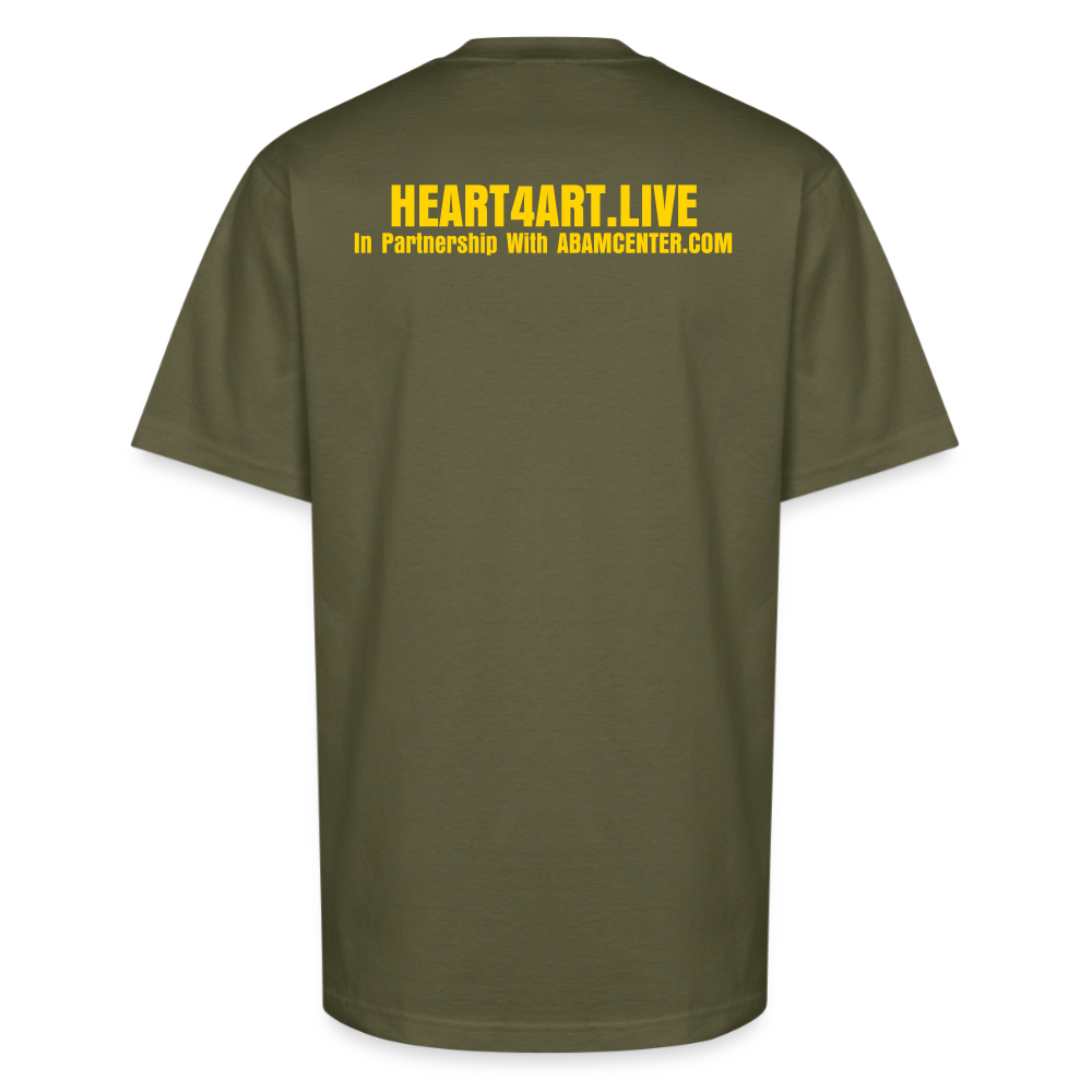 God's Creation of Heaven and Earth Interpretation Unisex Oversized Heavyweight T-Shirt - classic olive