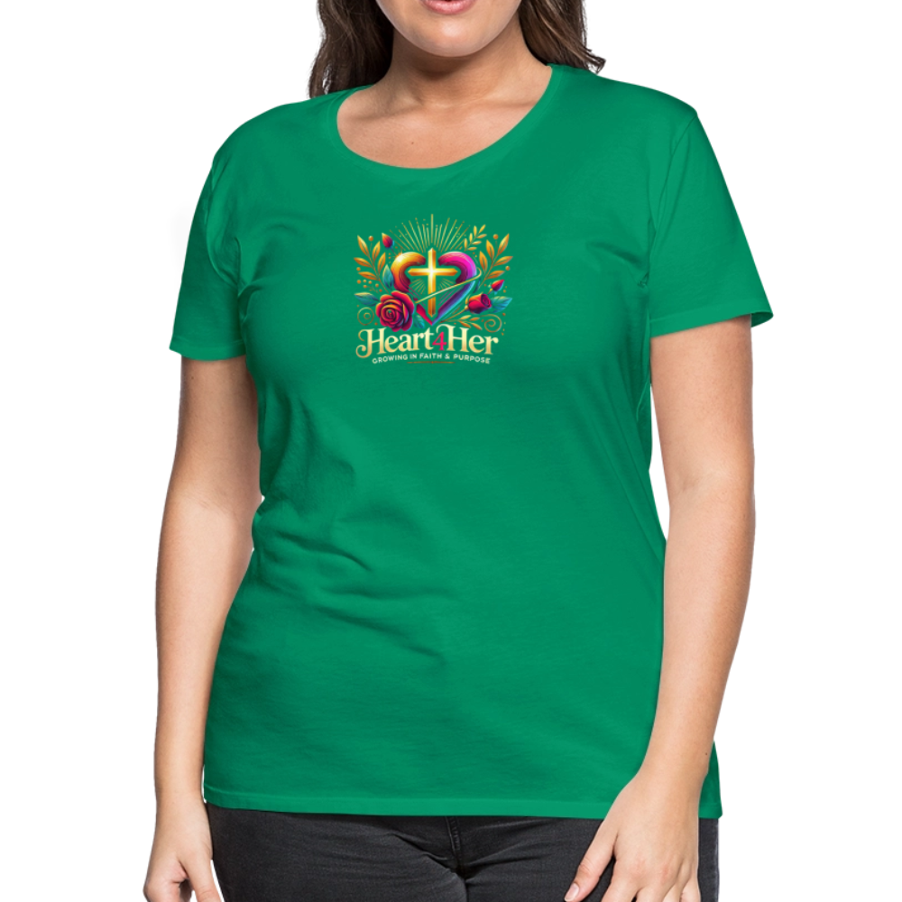 Heart4Her Women’s Premium T-Shirt - kelly green