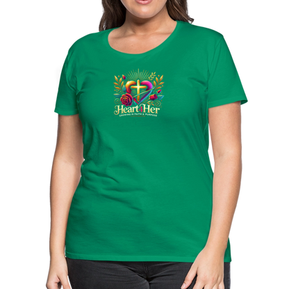 Heart4Her Women’s Premium T-Shirt - kelly green