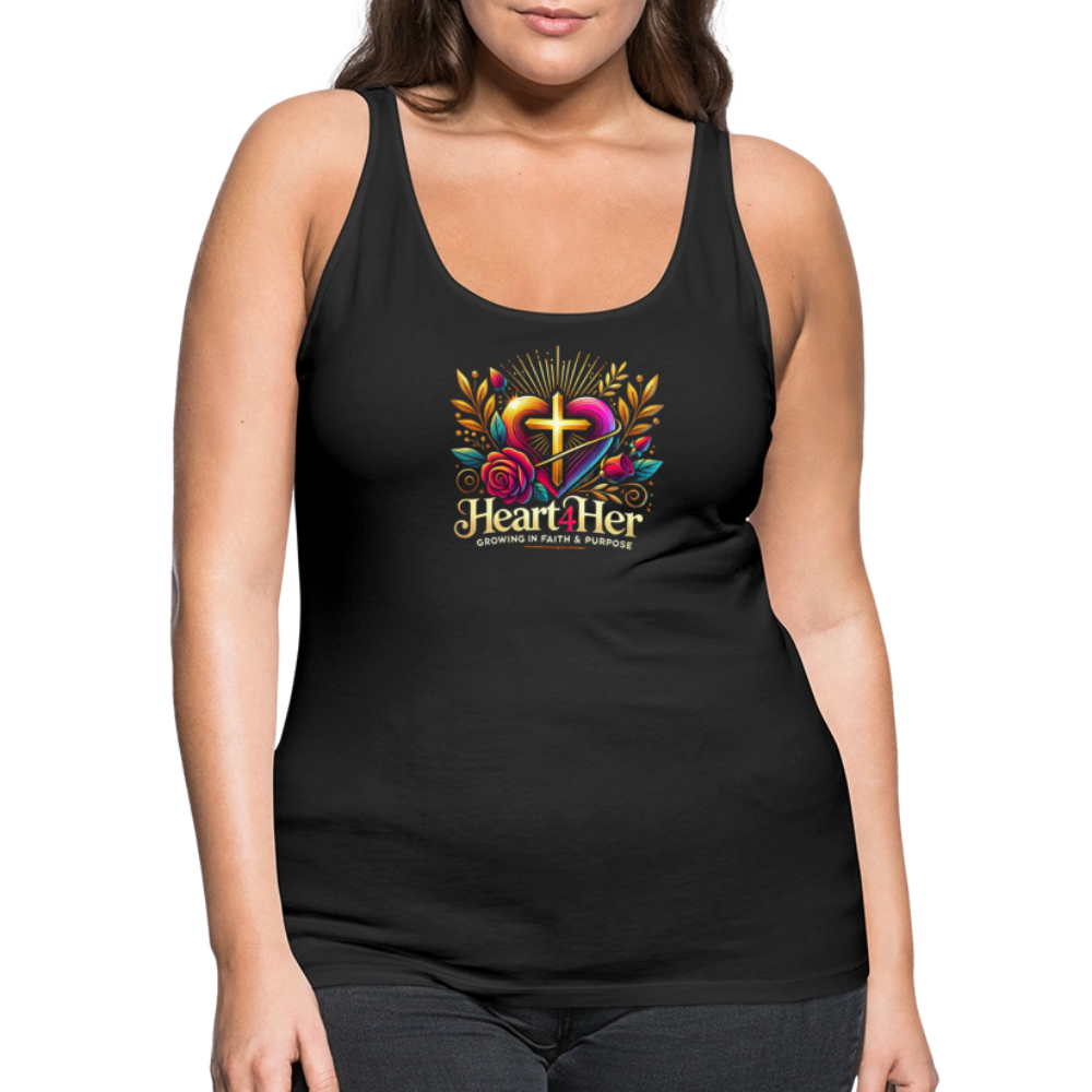 Heart4Her Women’s Premium Tank Top - black