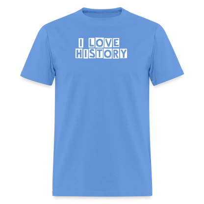 I LOVE HISTORY Unisex Classic T-Shirt - carolina blue