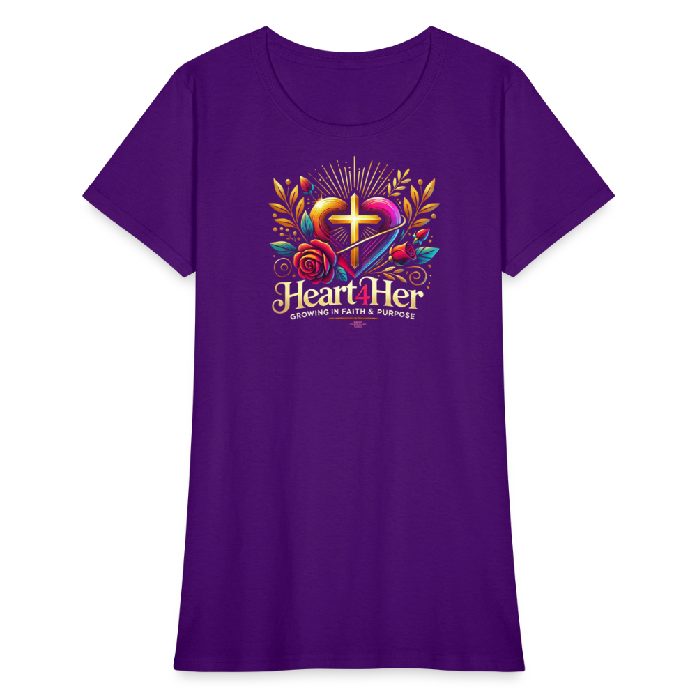 Heart4Her Women's T-Shirt - purple