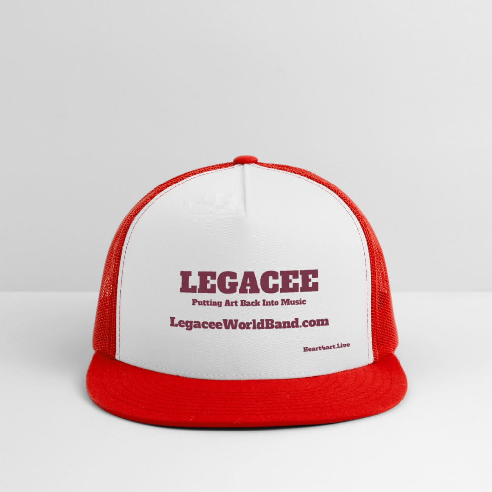 LEGACEE Trucker Hat - white/red