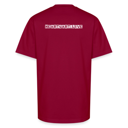 DJ ZMARIE "THE DANCING DJ" Unisex Oversized Heavyweight T-Shirt - cardinal