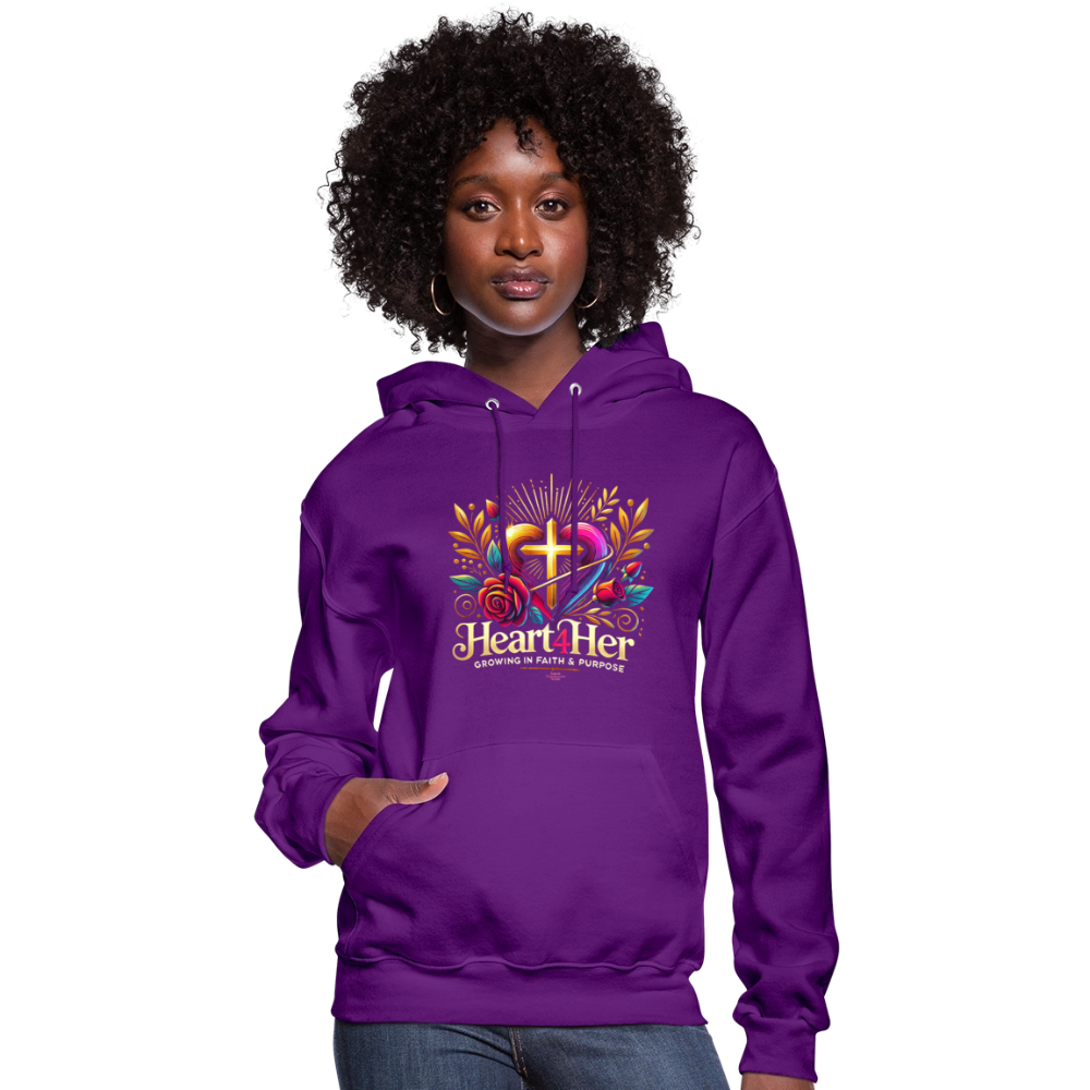 Heart4Her Women's Hoodie - purple