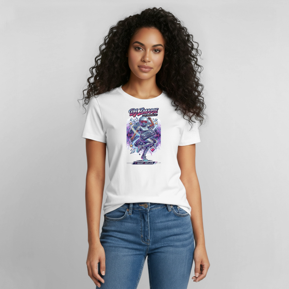 DJ ZMARIE "THE DANCING DJ" TM Gildan Ultra Cotton Adult T-Shirt - white
