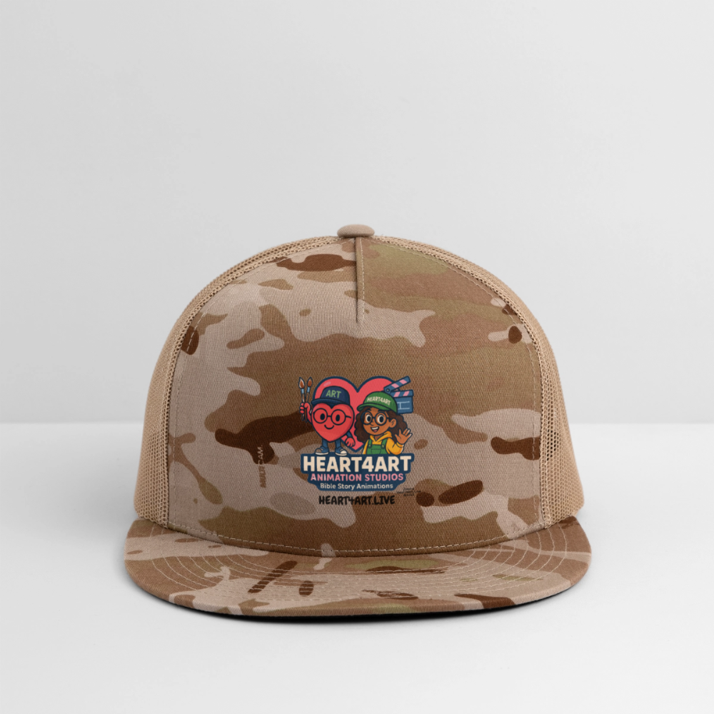 HEART4ART ANIMATION STUDIOS Trucker Hat - MultiCam\tan