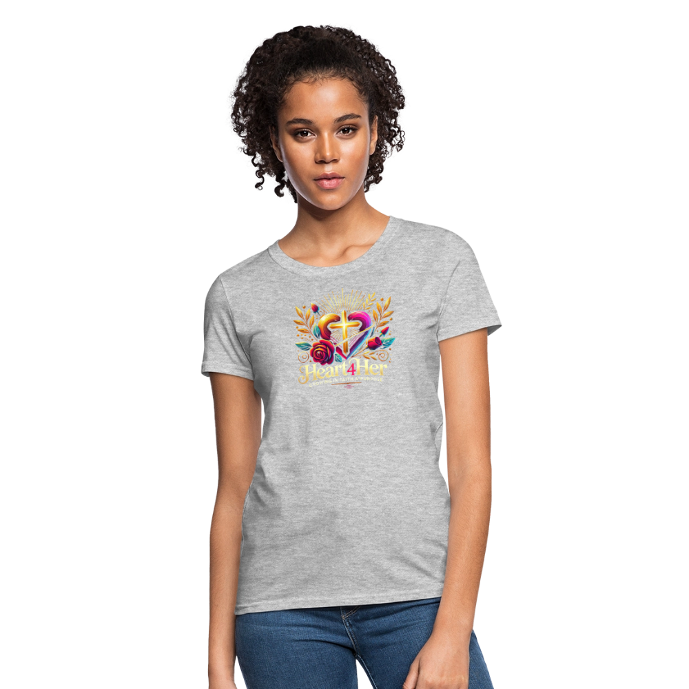 Heart4Her Women's T-Shirt - heather gray