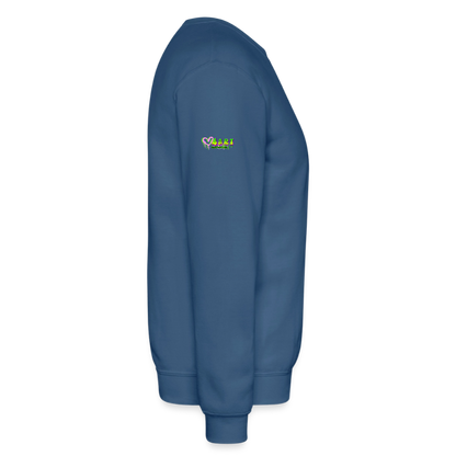 ON FYE 4 JESUS Crewneck Sweatshirt - indigo blue