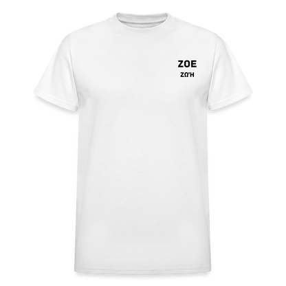 THE ZOE LIFE OF GOD Gildan Ultra Cotton Adult T-Shirt - white