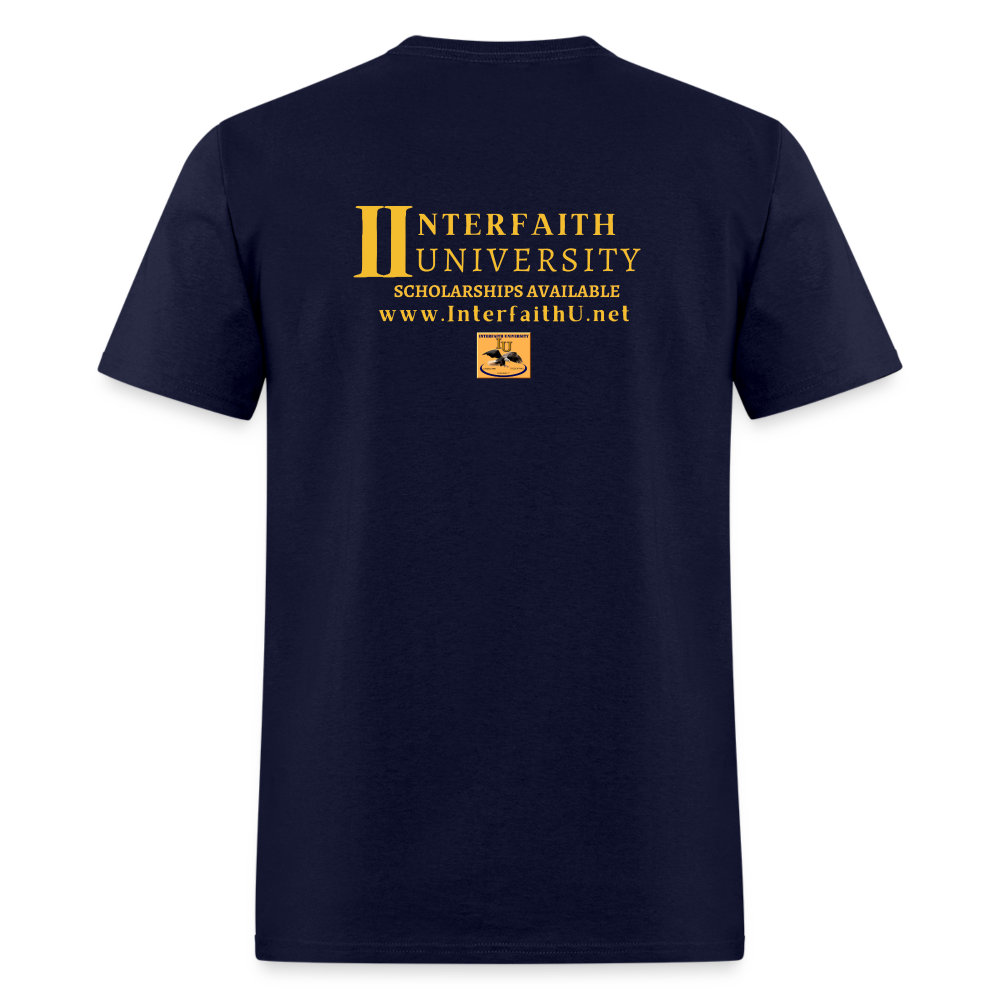 Interfaith University Customizable Unisex Classic T-Shirt - navy
