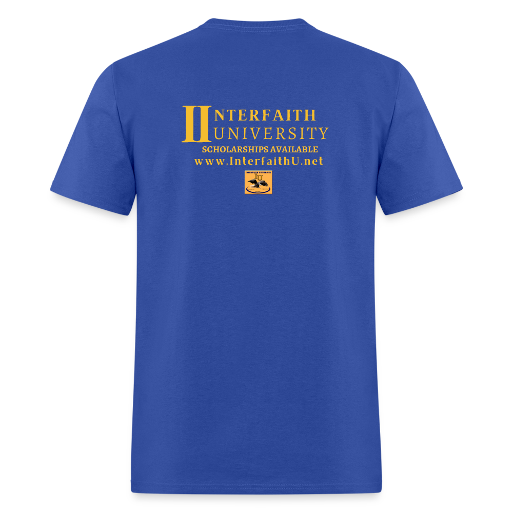 Interfaith University Customizable Unisex Classic T-Shirt - royal blue