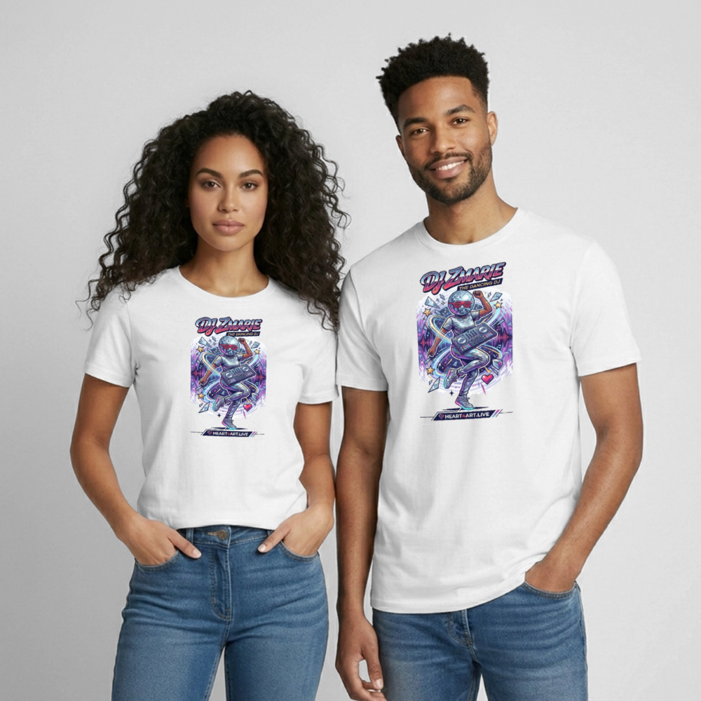 DJ ZMARIE "THE DANCING DJ" TM Gildan Ultra Cotton Adult T-Shirt - white