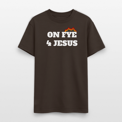 ON FYE 4 JESUS Gildan Ultra Cotton Adult T-Shirt - dark chocolate