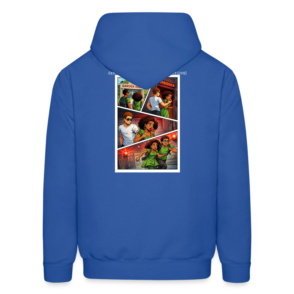 WORD TO THE STREET BIBLE ANIME Men's Hoodie - royal blue