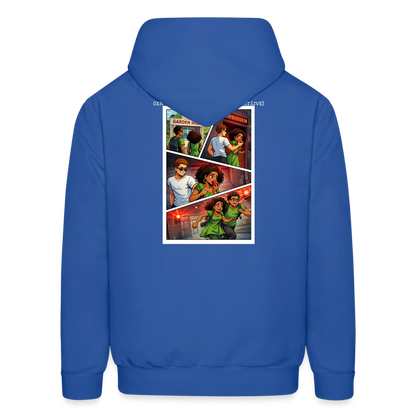 WORD TO THE STREET BIBLE ANIME Men's Hoodie - royal blue